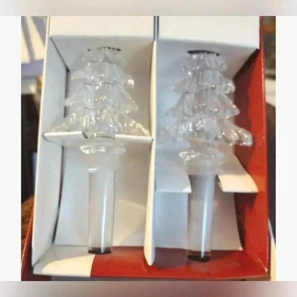 Mikasa Wine Bottle Stopper Set Fine Crystal Tree
Shaped Boxed Holiday Classics - Picture 2 of 9